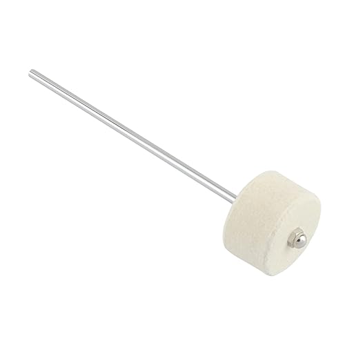 Accesorios para pedal de bombo con eje y fieltro de acero inoxidable miniatura 2