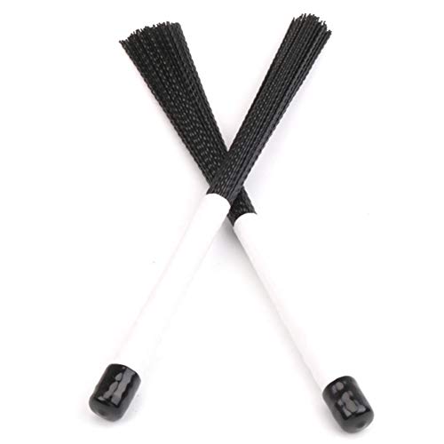 2Pcs Cajon Brush Telescoping Drum Brushes Nylon Sticks Percussion for Jazz Stick Drum