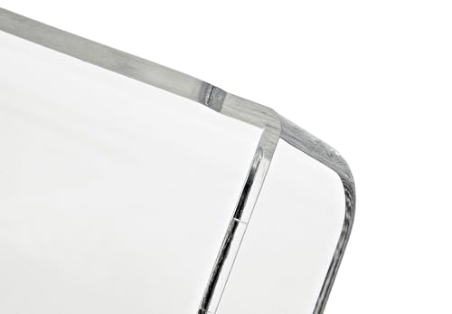 MAUL Karteikasten A7 aus Acryl | Kartenbox inkl. 100 Karteikarten und A-Z Register | Elegante Karteikartenbox zum Vokabeln lernen | Visitenkartenbox für Schreibtisch | Transparent