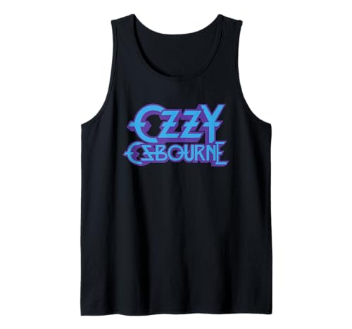 Image of Ozzy Osbourne Purple and Blue Logo Tank Top