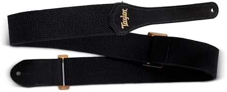 Taylor GS Mini Strap, Black Cotton, 2"", Adjustable image 5