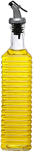 Image of Cutting EDGE Glass Oil Pourer /Dispenser with Leak-Proof Cap (Transparent, 500ml)