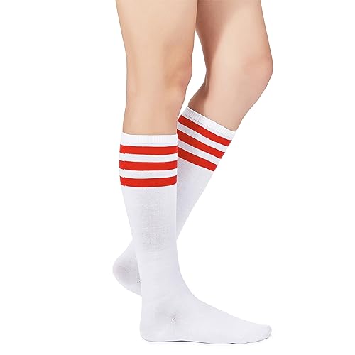 Image of American Trends Women Softball Socks Knee High Tube Socks Long Baseball Soccer Socks for Youth Girls