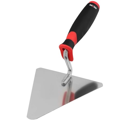 KOTARBAU® Edelstahl Maurerkelle 140 x 125 mm Dreieckskelle Stukkateurkelle Kellen Spachtel Kelle Stukkateurspachtel