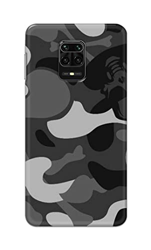 Image of Printed Hard Back Cover Case for Mi Redmi Note 10 Lite Back Cover (Army Pattern) -702