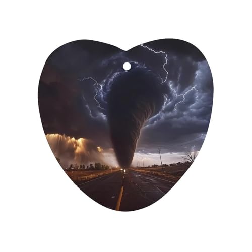 Tornado Car Air Freshener Hanging Aromatherapy Tablets for Car Accessories Love form