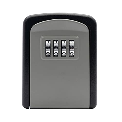 Yczdg Lock Box Key Wall Mount Key Storage Secret Box Password Security Code Lock No Key Home Key Safe Box (Color : Gray) #TOP9