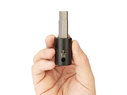 Image of TEKTON 1 /2 Inch Drive x 7 /16 Inch Hex Impact Bit Socket | SIB22211