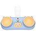 Mipcase Pet Double Bowl Food Bowl Dog Feeder Automatic Auto Dog Feeder Automatic Dog Food Dispenser Water Bowl Dispenser Water Dispenser Pets Automatic Water Dispenser for Dogs Pet Feeder