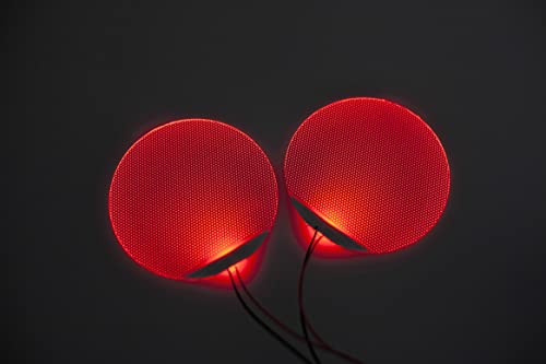 Image of [ Round ] Red Star-Lord Decorations Batman led Light Flexible Helmet Lights Cosplay DIY kit RGB Superhero for Men Gifts