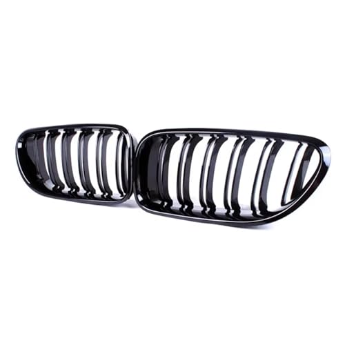 Calandre avant pour BMW Série 6 F06 F12 F13 double lamelle noir brillant