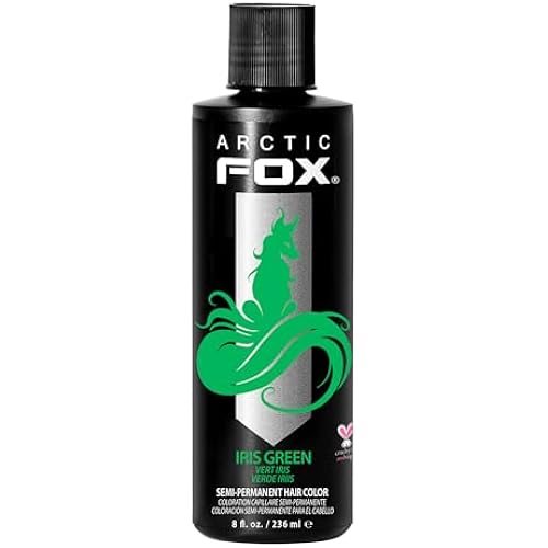 ARCTIC FOX Semi-Permanent Hair Dye - Vegan, Iris Green - 8 Fl Oz