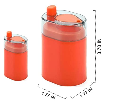 Syart Toothpick Holder Dispenser Pop-Up Automatic Toothpick Dispenser for Kitchen Restaurant Thickening Toothpicks Toothpicks for Appetizers Toothpicks for Appetizers Toothpick Storage Box (orange - Thumbnail 2