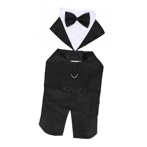 Disfraz formal para perro Tuxedo talla L elegante miniatura 1