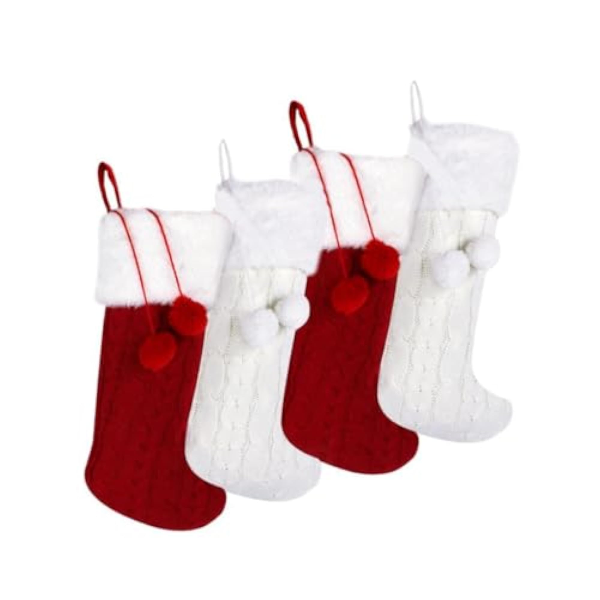 4 Pieces Xmas Hanging Sacks Christmas Stocking
