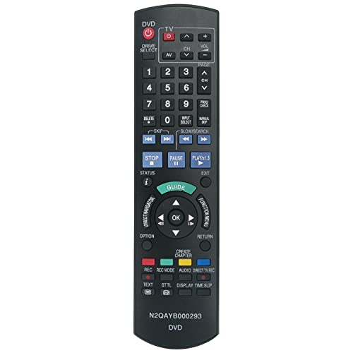 N2QAYB000293 Replacement Remote Control Fit for Panasonic DVD Recorder DMR-XW400 - Image 3