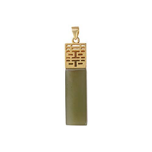 Chaîne de clavicule en argent 925 avec saphir et jade Hotan pour femme