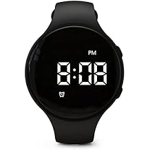 Vibrating Alarm Watch Silent Medical Reminder Watch - with Timer and 15 Daily Alarms Black