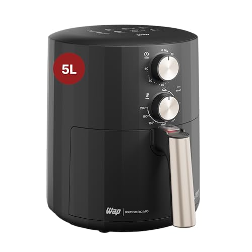 Fritadeira Elétrica Wap Air Fryer Grand Family 5L é Boa? Vale a Pena? Review Completo 1 WAP Fritadeira Elétrica Air Fryer GRAND FAMILY 5 Litros, Temperatura...