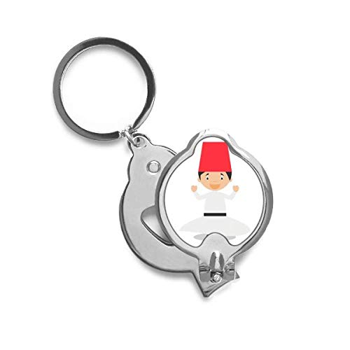 Cutter coupe-ongles de derviche tourbillonnant blanc motif dessin animé pour manucure