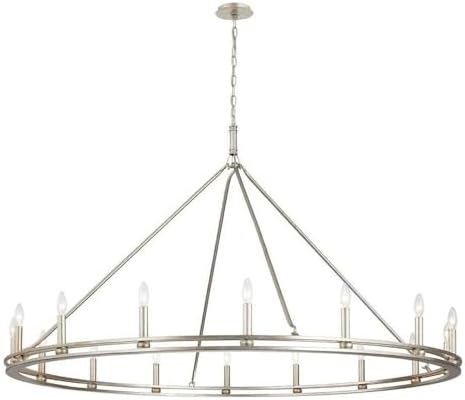 Troy Lighting Sutton-16 Light Chandelier-18.25 Inches Wide by 38 Inches High-Champagne Silver Leaf Finish -Traditional Installation