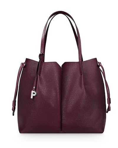 Picard Damen Shopper Onigiri Bordeaux | Handtasche Damen Rot aus hochwertigem Echtleder mit herausnehmbarer Clutch | elegante Schultertasche mit viel Stauraum | ideal für Business Alltag Freizeit