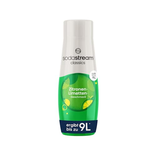 SodaStream Sirup Zitrone-Limette, 1x Flasche ergibt 9 Liter Fertiggetränk, Sekundenschnell zubereitet und immer frisch, 440 ml 1