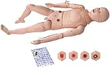 NOTAVG Simulador de Cuidado del Paciente Maniquí Anatómico Humano Modelo de Tamaño Real - para Enseñar Habilidades de Educación Médica,160CM