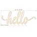 Vosarea Hello Wood Sign Wall Decor Wooden Letters DIY Block Words Sign Wooden Door Art Decoration (35x14x0.5cm)
