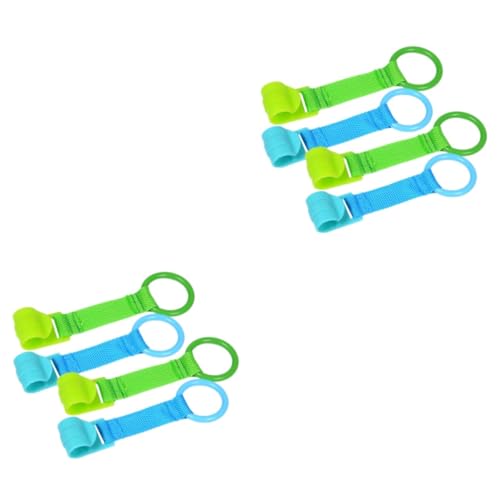 HOOTNEE 2sets Crib Pull Ring Boys and Girls Walking Assistance Toddler Hand Pull Ring 4pcs*2