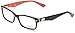 Ray-Ban Men's Rx5206 Rectangular Eyeglasses,Top Black & Texture Red,54 mm