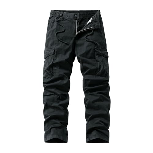 Survêtement cargo homme à jambe droite et multi-poches style minimaliste