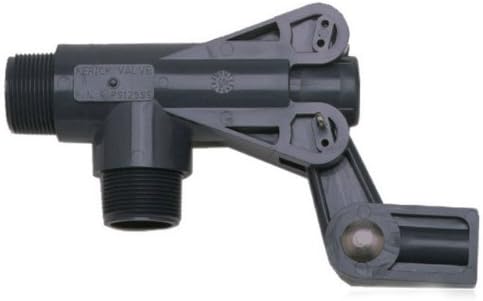 Kerick ValvePS125SS PVC Float Valve, Standard Mount, 124 gpm at 50 psi, 1-1/4" NPT Male