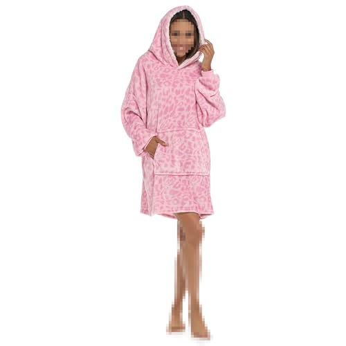 Sweat à capuche surdimensionné panthère contre le froid pull couverture chaud - 2