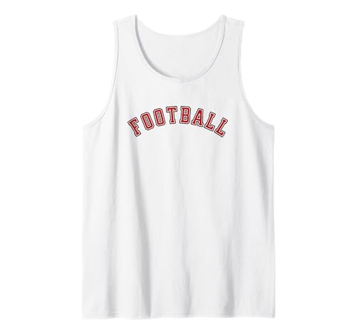 Fútbol Diseño de texto simple y minimalista Camiseta sin Mangas