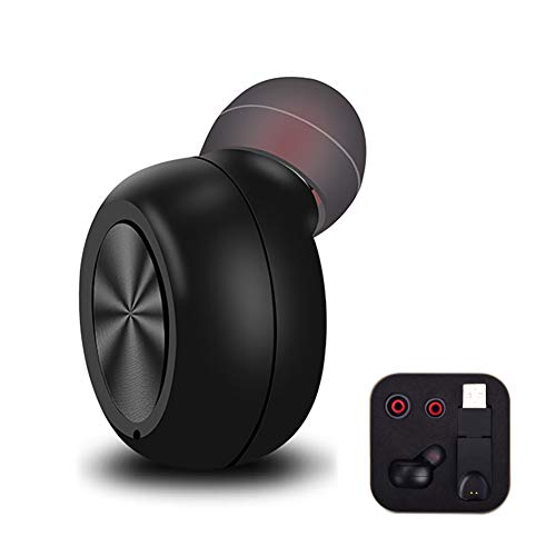 Grey-mond Auriculares Invisible Bluetooth, Auriculares inalámbricos In Ear con micrófono y Cancelación de Ruido con Bluetooth 4.1, Manos Libres para iPhone Samsung Huawei iOS Smartphone Android etc.