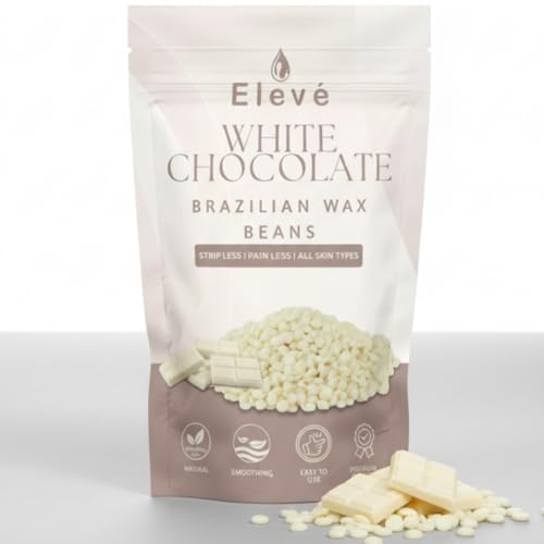 Image of Eleve Brazilian Wax For Smooth Hair Removal - For All Skin Types|Removes Tan, Dead Skin, Brightens & Moisturizes Skin|For Arms, Legs, Chest, And Full Body (White Chocolate) (50g)