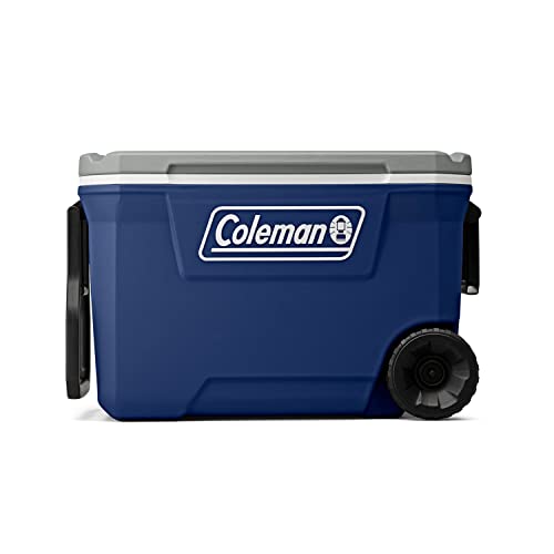 Coleman Classic Series Insulated Portable Rolling Cooler with Wheels, Leak-Resistant Outdoor Hard Cooler Keeps Ice up to 5 Days, 62-Quart by Coleman - Image 4