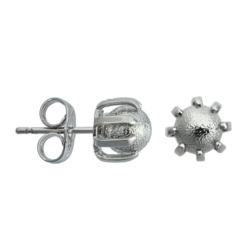 Boucles d'oreilles Comète hypoallergéniques en acier inoxydable argenté martelé