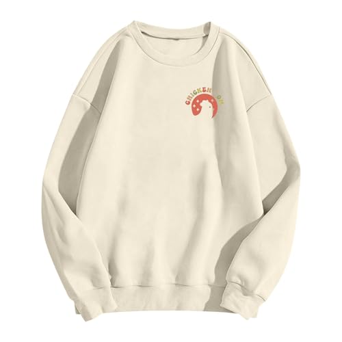 Sweat graphique automne avec motif imprimé original et coupe confortable ajustée - 3
