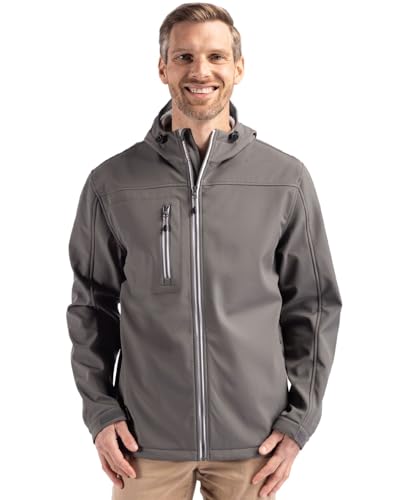 Clique Telemark Eco Stretch Softshell Full Zip Mens Hooded Jacket