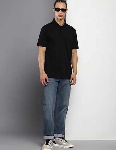 Image of Calvin Klein Dark Tone Polyester Cotton Skinny Fit Men's Jeans