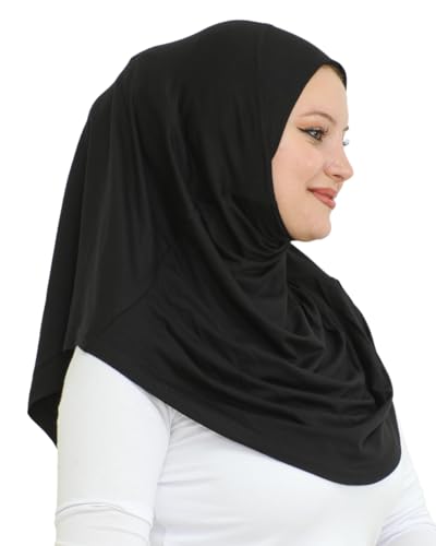 Prien Plain Ready To Wear Hijab for Women, Muslim Instant Turbans, Soft Jersey Scarf, Islamic Clothes, Long Hijabs, Abaya2