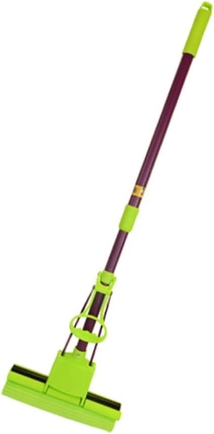 Kitchen+ Home PVA Sponge Mop- Super Absorbent 10. 6 Inches ( About 27cm) Two- Wheel Roller Sponge Mop, Multi- Purpose Floor Clean