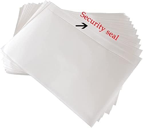 Nicunom 500 Packing List Envelopes - Clear Adhesive Pouches 7.5" X 5.5" For Shipping, Invoices, Labels