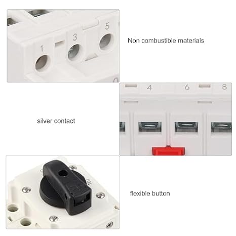 Solar Disconnect Switch 32A 1000V Circuit Isolator PV DC Disconnect Switch Solar Power System Accessory