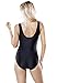 Swimsuits For All Swim 365 Women's Plus Size Colorblock One-Piece - 32, Black Aquamarine