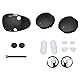 HMHAMA VR Schutzhülle Case Cover Set Kompatibel für PS VR2, VR Headset Silikon Case Shell Lens Cover Controller Rutschfeste Silikon Pads Rocker Cap