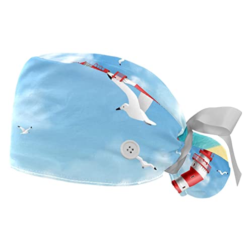 Chapeau de travail ajustable JDEZ avec bandeau de transpiration lot de 2 pour homme et femme