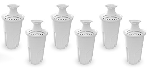 Fette Filter – Pack Of 6 Water Replacement Filters Compatible With Standard Brita Water Pitchers #TOP6